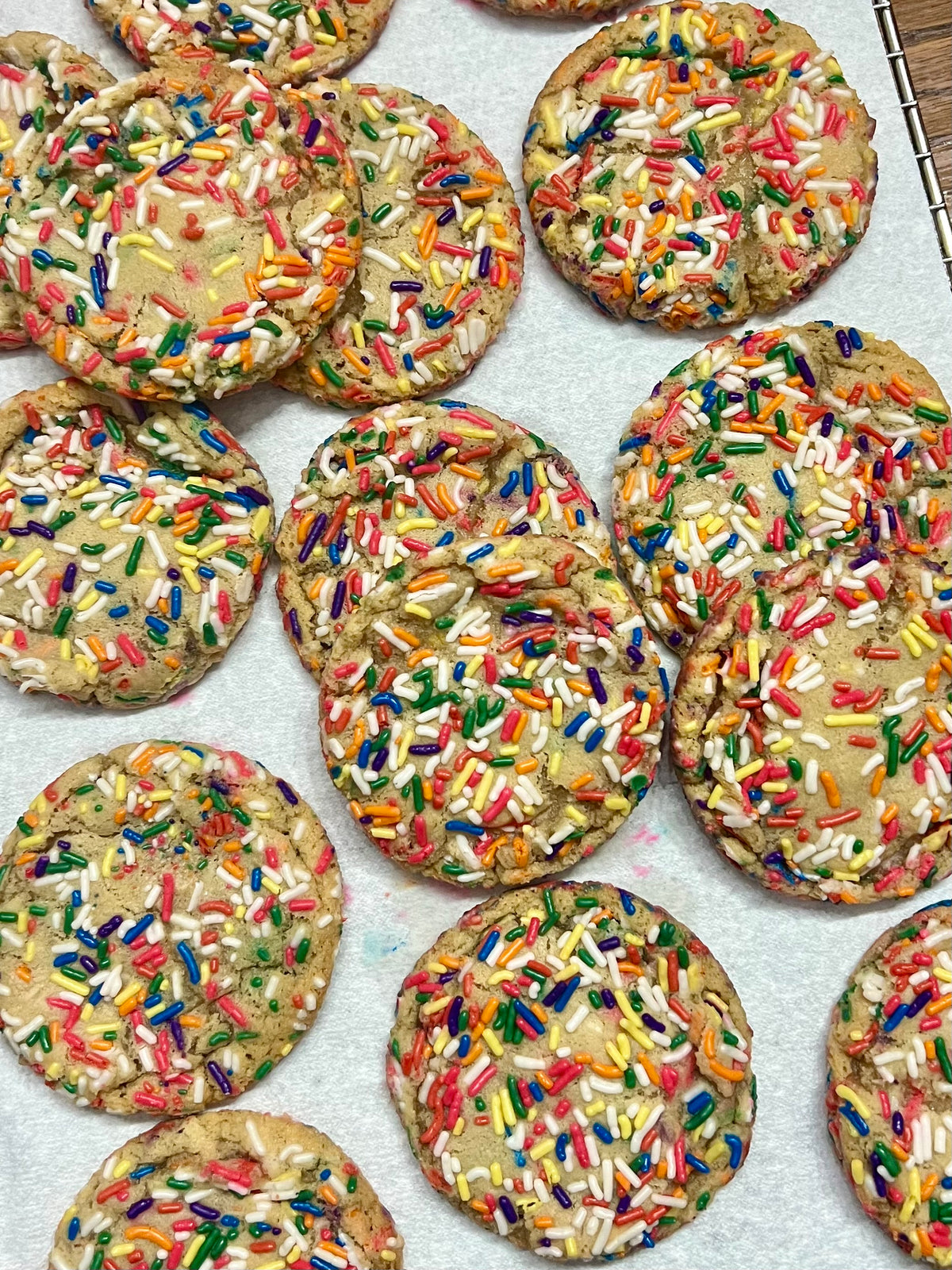 Funfetti Sourdough Cookies