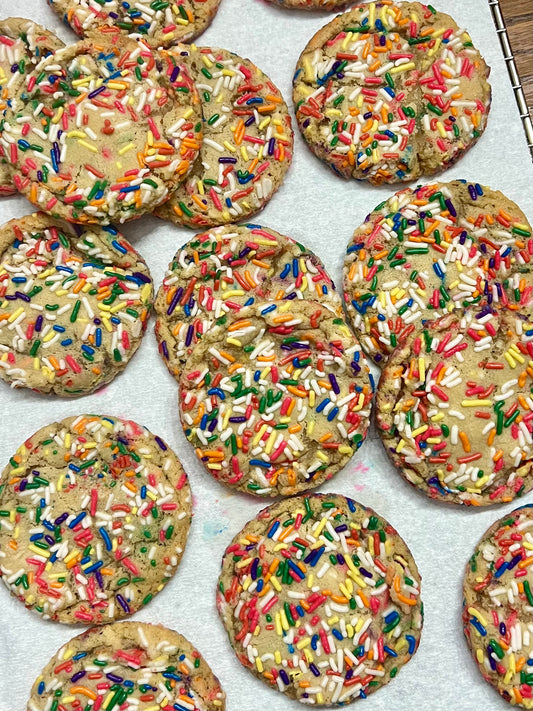Funfetti Sourdough Cookies