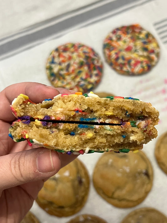 Funfetti Sourdough Cookies