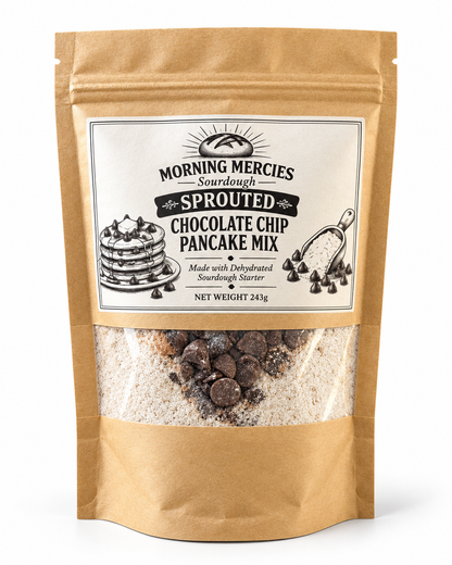 Sprouted Flour Chocolate Chip Pancake Mix (sugar-free)