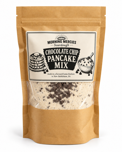 Chocolate Chip Pancake Mix (with dehydrated sourdough starter)